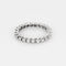 Bague 52 Alliance américaine en or blanc et diamants 58 Facettes CAN1473