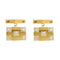 Boutons de manchette Boutons de manchettes en or jaune et diamants 58 Facettes BLO0626