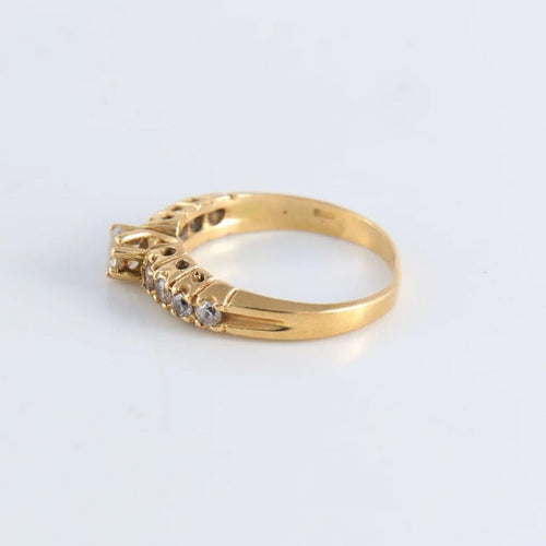 Bague 56 Bague Solitaire épaulé, 9 Diamants 58 Facettes FM87