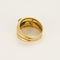 Bague 57 Bague bandeau en or jaune et saphir 58 Facettes PER0517
