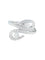 Bague 52.5 Bague en or blanc sertie de diamants entrelacés 58 Facettes 422 00279