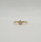 Bague 50 Solitaire or jaune serti d'un diamant taille ancienne 58 Facettes