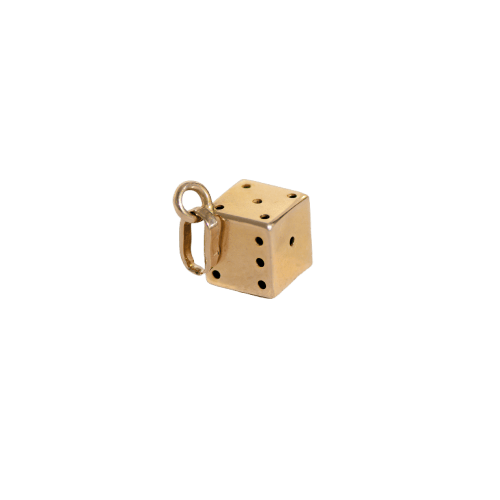 Pendentif Pendentif vintage - Dé en or jaune 18K 58 Facettes 3229-28