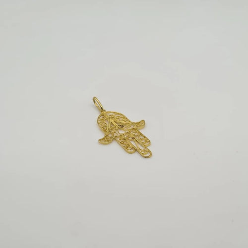 Pendentif Pendentif or jaune main de Fatma 58 Facettes