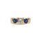Bague 55 Bague Jonc Or jaune, Diamant & Saphirs 58 Facettes 250072R