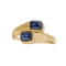 Bague 55 Cartier Toi et Moi - Bague vintage en or jaune 18 carats et saphirs 58 Facettes