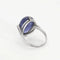 Bague 55 Bague cabochon tanzanite en or blanc 18k et diamants 58 Facettes PL03