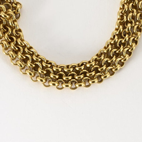 Collier Gio Caroli - Élégant collier en or jaune, or blanc et diamants 58 Facettes MONTG0135