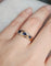 Bague 53 Bague vintage en or jaune 18 carats, saphirs et diamants 58 Facettes 718