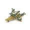 Broche Broche Arbre - Or jaune, Diamants & Emeraudes 58 Facettes 250416R