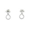 Boucles d'oreilles Boucles d'oreilles clip Art Déco en or blanc 18 carats et diamants 58 Facettes