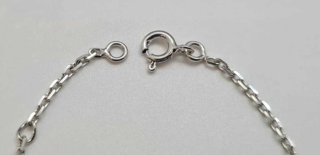 Bracelet Gourmette en Or Blanc 58 Facettes
