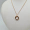 Collier Collier or rose, cercle en diamants 58 Facettes