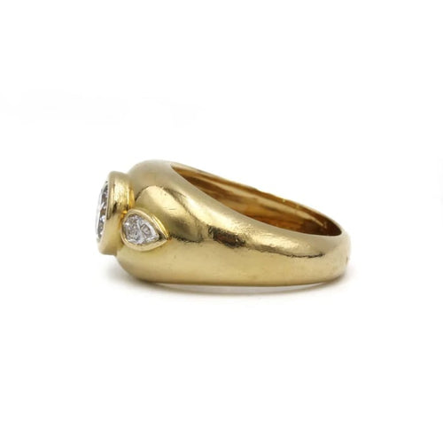 Bague 57 Bague Jonc - Or jaune & Diamants 58 Facettes 250395R