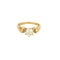 Bague 58 Solitaire or jaune et gris, diamants 58 Facettes BEA3349