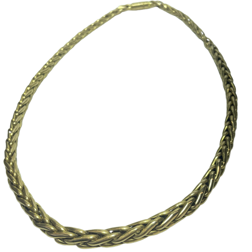 Collier Collier mailles tressées en or jaune 18 carats 29,84 g 58 Facettes 250060