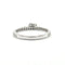Bague 55 Alliance or blanc 18 carats sertie de diamants naturels 58 Facettes