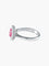 Bague 53 Bague marguerite en or blanc et rubis entouré de diamants 58 Facettes 410 50000