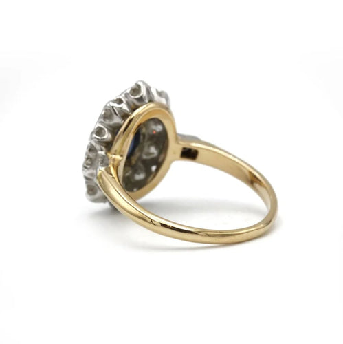 Bague 51 Bague - Or, Platine, Diamants & Saphir 58 Facettes 250303R