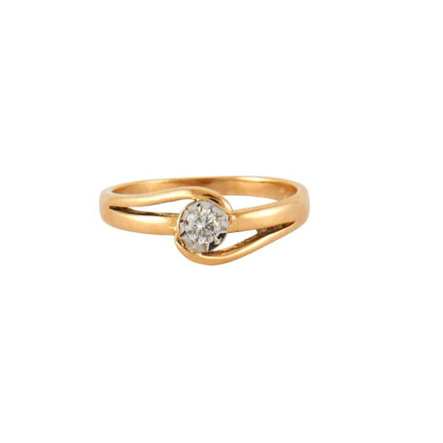 Bague 55 Bague Or jaune Diamants 58 Facettes