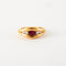 Bague 50 Bague Or jaune Rubis Diamants 58 Facettes