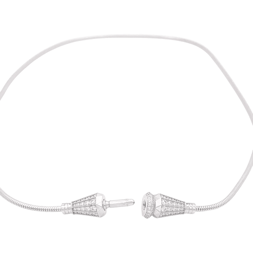 Bracelet Boucheron Jack de Boucheron - Bracelet multi-porté en or blanc et diamants 58 Facettes 34463
