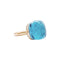 Bague 49 Pomellato Nudo Maxi - Bague en or rose et blanc et topaze bleue 58 Facettes 35352