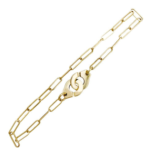 Bracelet Dinh Van Menottes R10 - Bracelet moyen modèle en or jaune 750 58 Facettes 35369