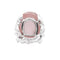 Bague 51 Dior Gourmande - Bague en or blanc avec quartz rose et diamants 58 Facettes 35350