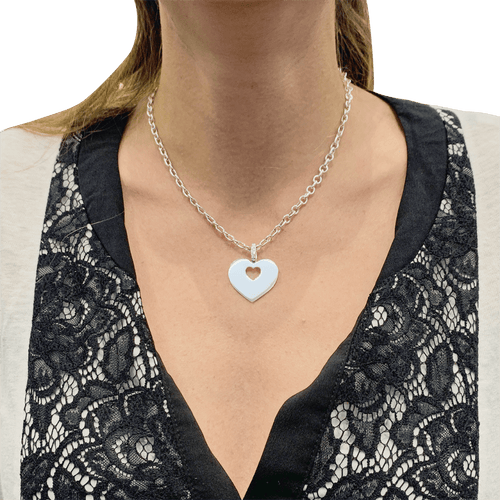 Collier Poiray Cœur Secret - Collier en or blanc et diamants 58 Facettes 34278