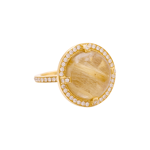 Bague 53 Chaumet Attrape-Moi Si Tu M’aimes - Bague Galet en or jaune, diamants 58 Facettes 34773