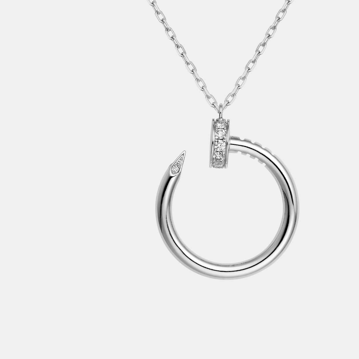 Collier Juste un Clou Or blanc Diamant