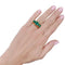 Bague 49 Bague vintage en or jaune 750 sertie d’émeraudes 58 Facettes 32325