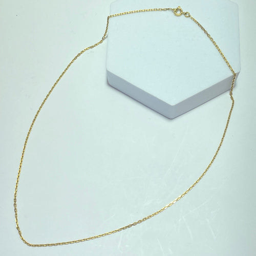 Collier Chaîne martelée classique en or jaune 18 carats, 4,05 g 58 Facettes 250033