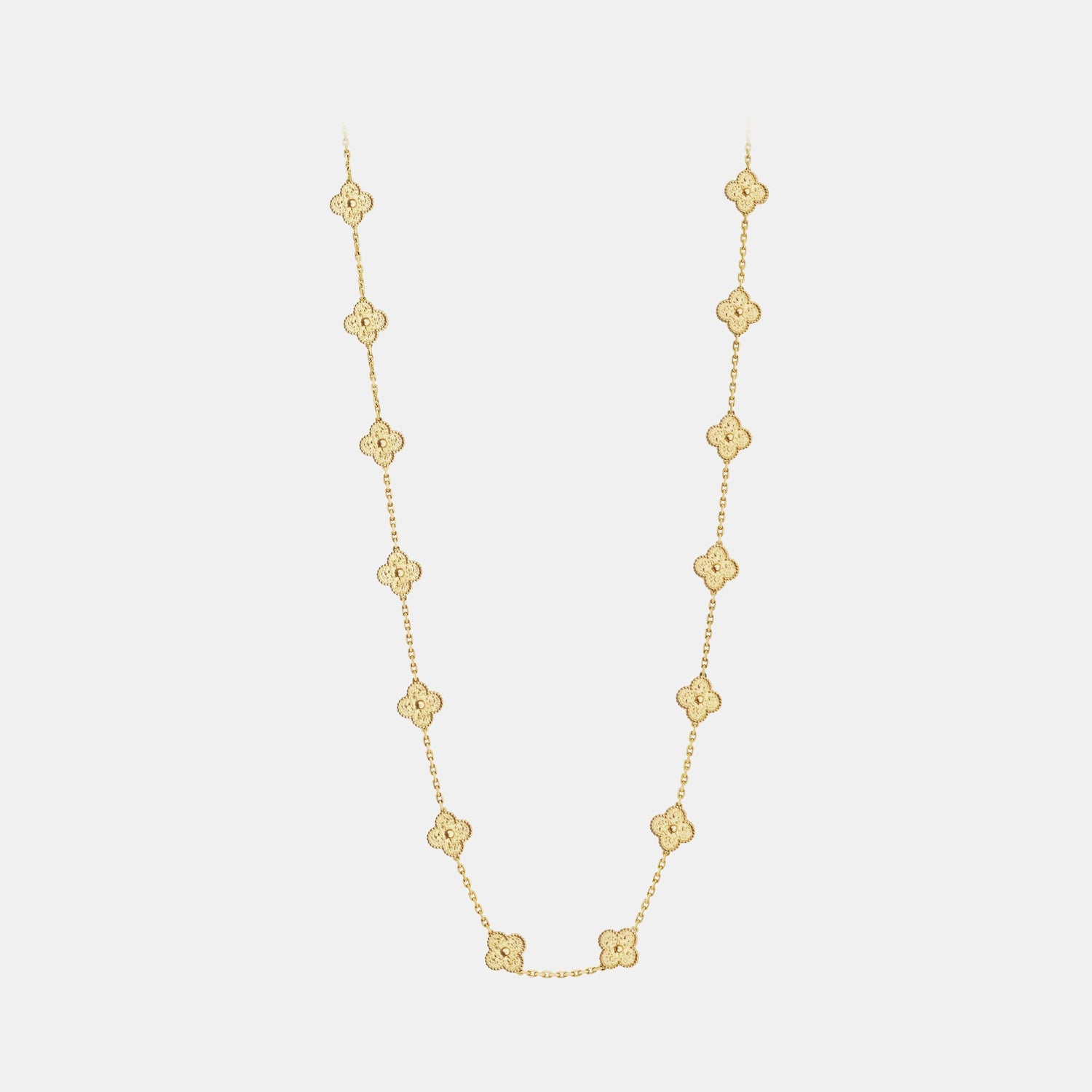 Collier Vintage Alhambra Or jaune 20 motifs