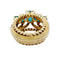Bague 49 Bague vintage en or jaune 750 sertie d’émeraudes 58 Facettes 32325
