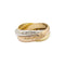Bague 47 Cartier Trinity - Bague grand modèle en or jaune, rose et blanc 58 Facettes 35054