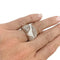 Bague 49 Cartier Nouvelle Vague Paris - Bague en or blanc et diamants 58 Facettes 31803