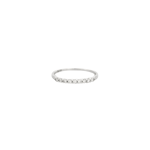 Bague Alliance or et diamant 58 Facettes
