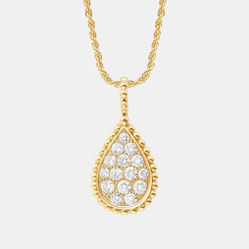 Pendentif Serpent Bohème Or jaune Diamant 0.65ct, motif S