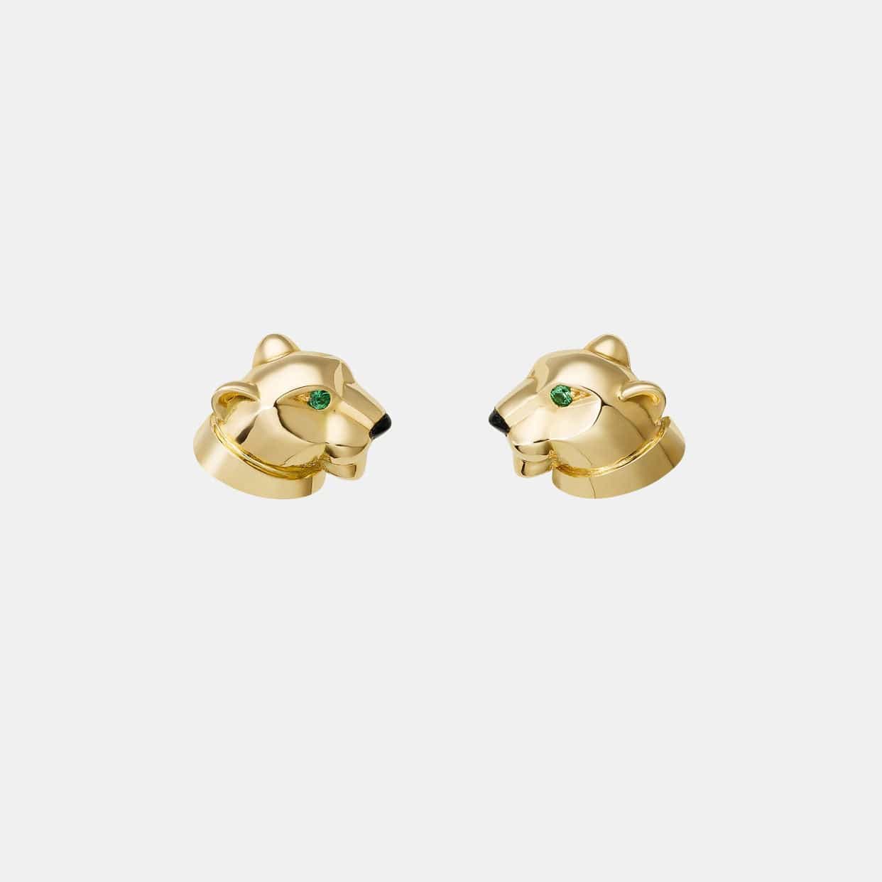 Boucles d'oreilles Panthère Or jaune Mixte