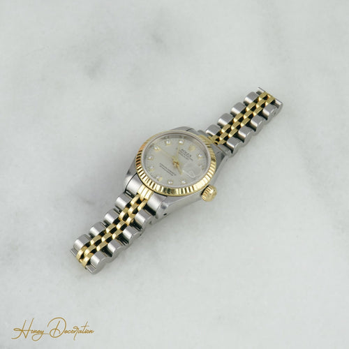 Montre Rolex Lady Datejust - Montre dame en acier/or avec cadran diamants 58 Facettes 1579