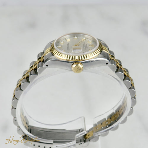 Montre Rolex Lady Datejust - Montre dame en acier/or avec cadran diamants 58 Facettes 1579