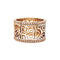 Bague 48 Poiray Cœur Fil - Bague bandeau en or rose et diamants 58 Facettes 35190
