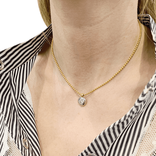 Collier Collier deux ors, diamant. 58 Facettes 34504