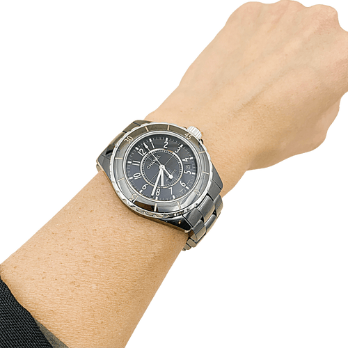 Montre Chanel J12 - Montre en céramique noire et acier 58 Facettes 34277