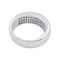 Bague 53 Bague jonc pavée en or blanc 750 et diamants princesse 58 Facettes 33993