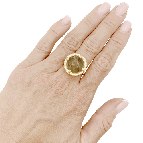 Bague 53 Chaumet Attrape-Moi Si Tu M’aimes - Bague Galet en or jaune, diamants 58 Facettes 34773