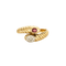 Bague 52.5 Bague Toi & Moi or jaune rubis et diamants 58 Facettes