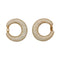 Boucles d'oreilles Cartier - Boucles d’oreilles créoles en or jaune 750 et diamants 58 Facettes 29012